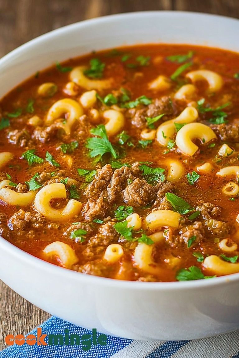 Beef and Macaroni Soup