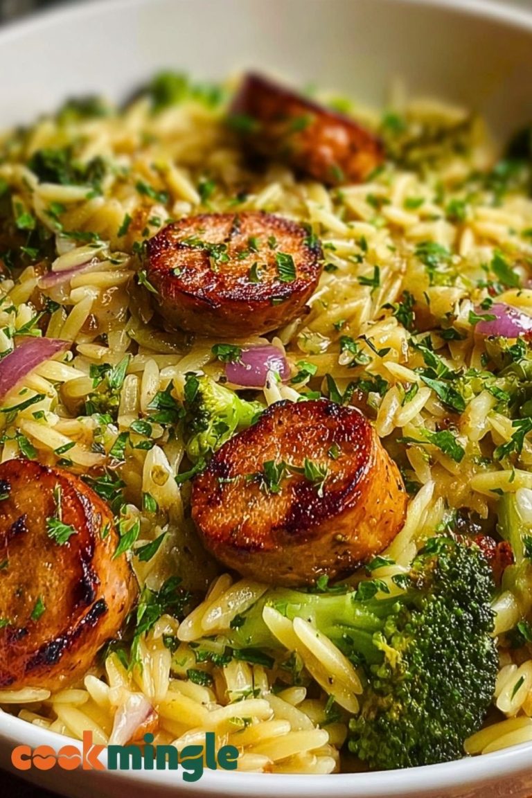 Chicken Sausage and Broccoli Orzo