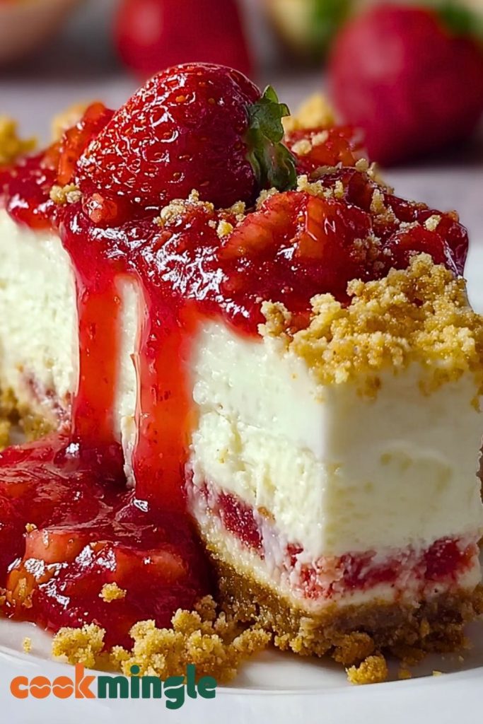 Strawberry Crunch Cheesecake Delight