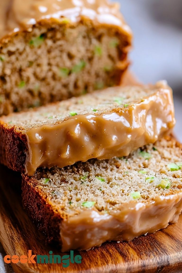Apple Zucchini Bread with Brown Sugar Frosting