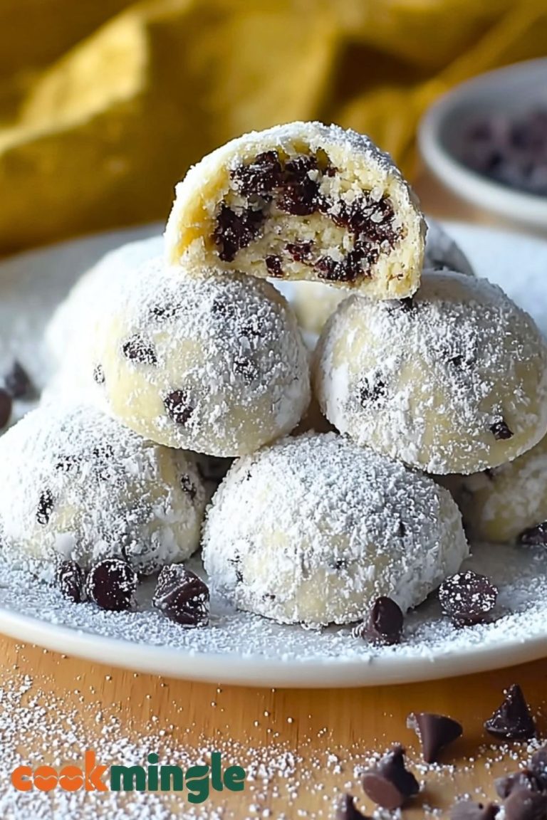 Chocolate Chip Snowball Cookies