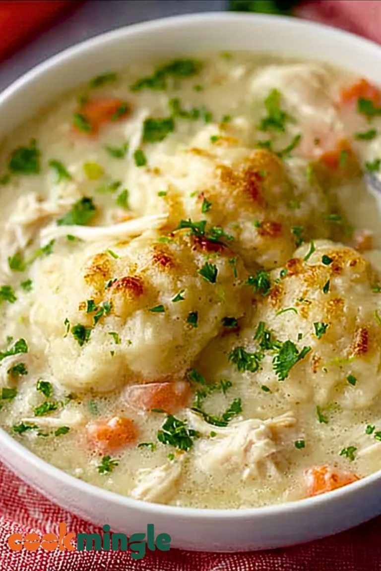 Classic Chicken And Dumplings With Biscuits
