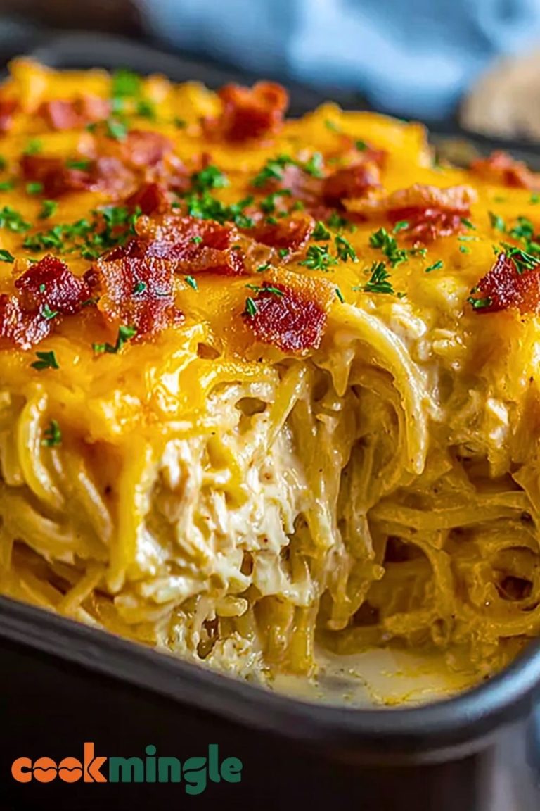 Creamy Southern Spaghetti Bake