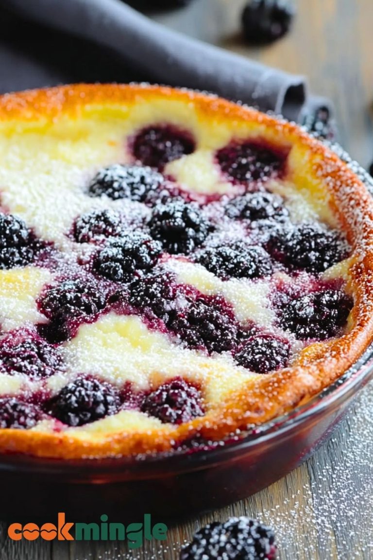 Easy Homemade Blackberry Clafoutis