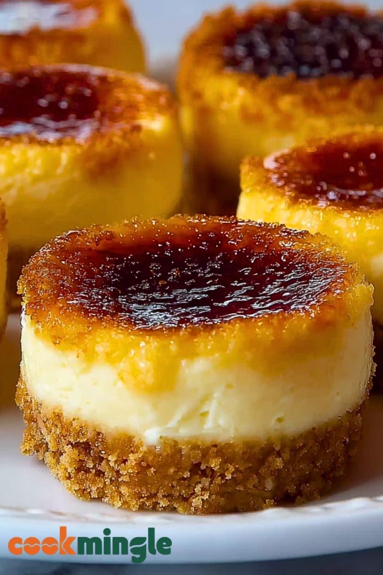 Mini Creme Brulee Cheesecakes