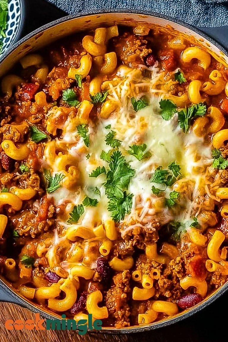 One Pot Chili Mac and Cheese