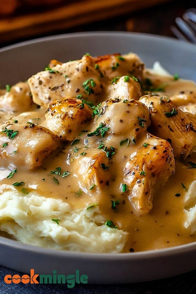 Slow Cooker Creamy Chicken & Gravy