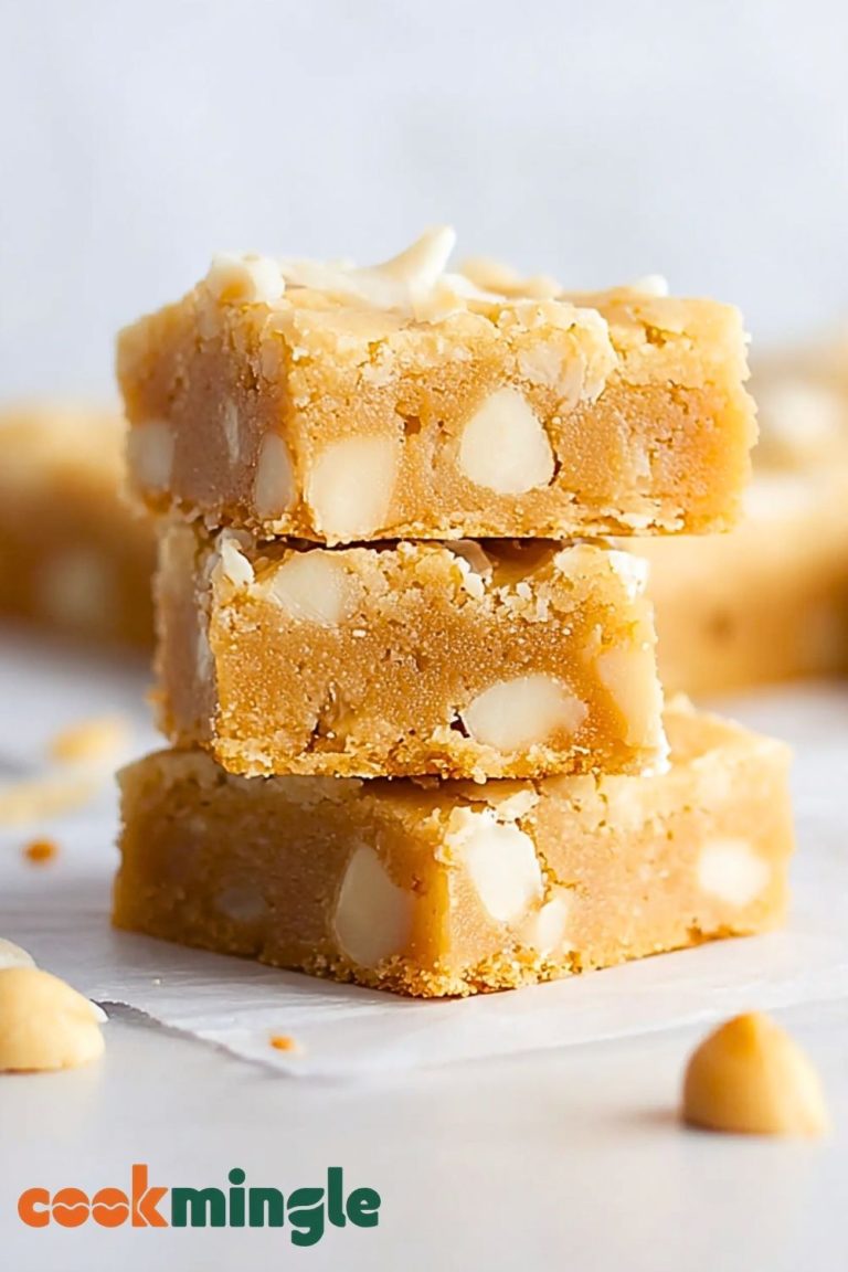 White Chocolate Coconut Blondies