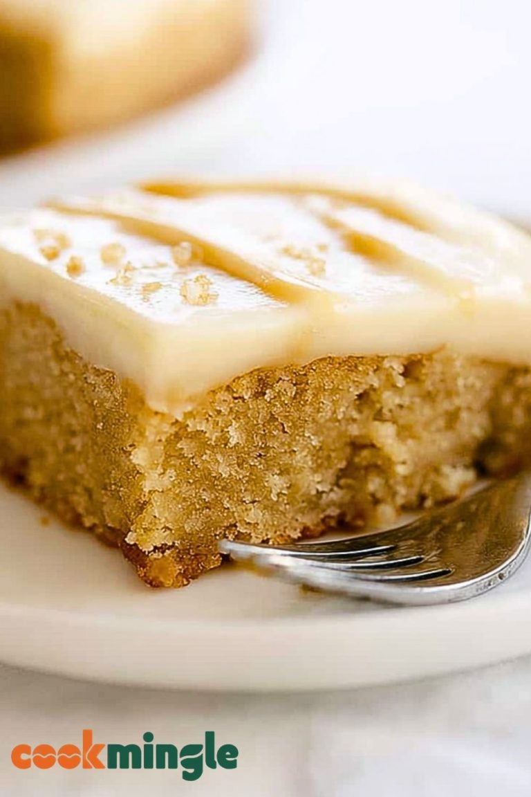 Banana Bars with Salted Caramel Frosting
