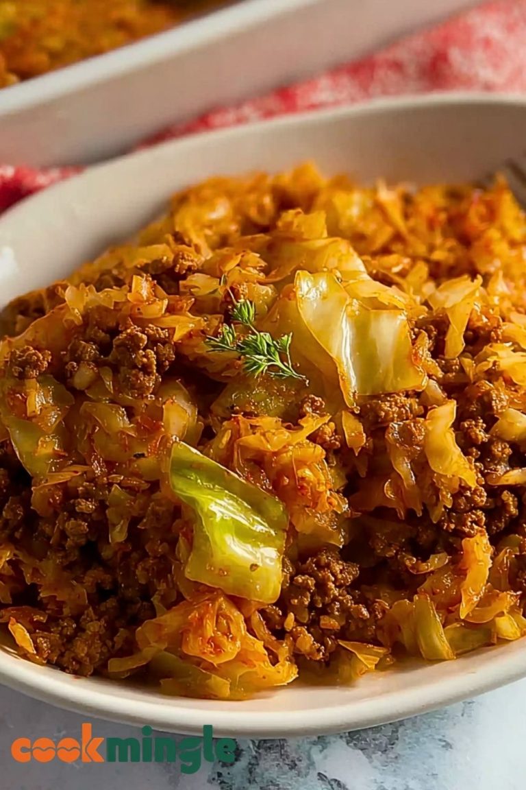 Budget Ground Beef And Cabbage Casserole