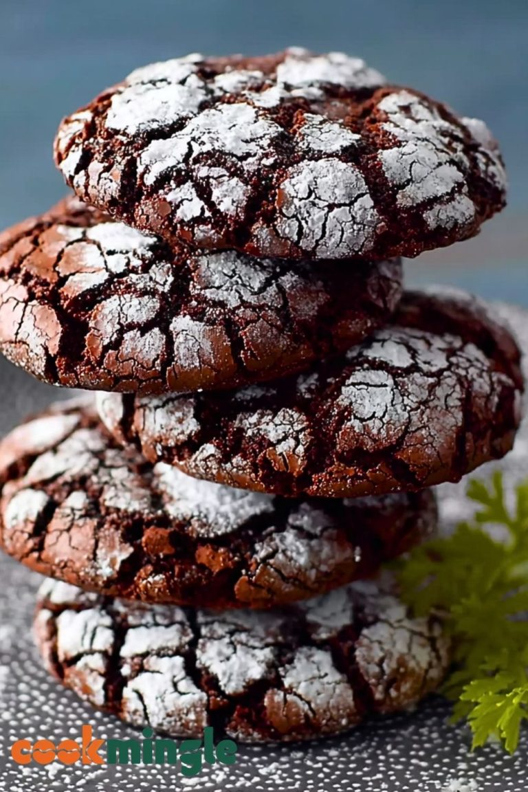 Chewy Chocolate Brownie Crinkle Cookies