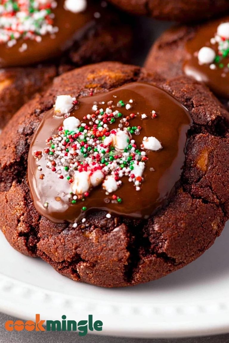 Chewy Hot Cocoa Cookies