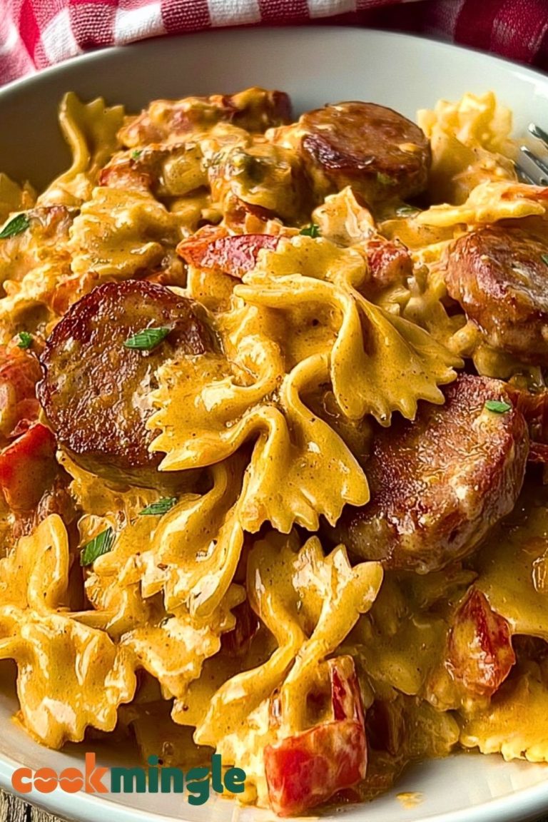 Creamy Cajun Sausage Pasta Dinner