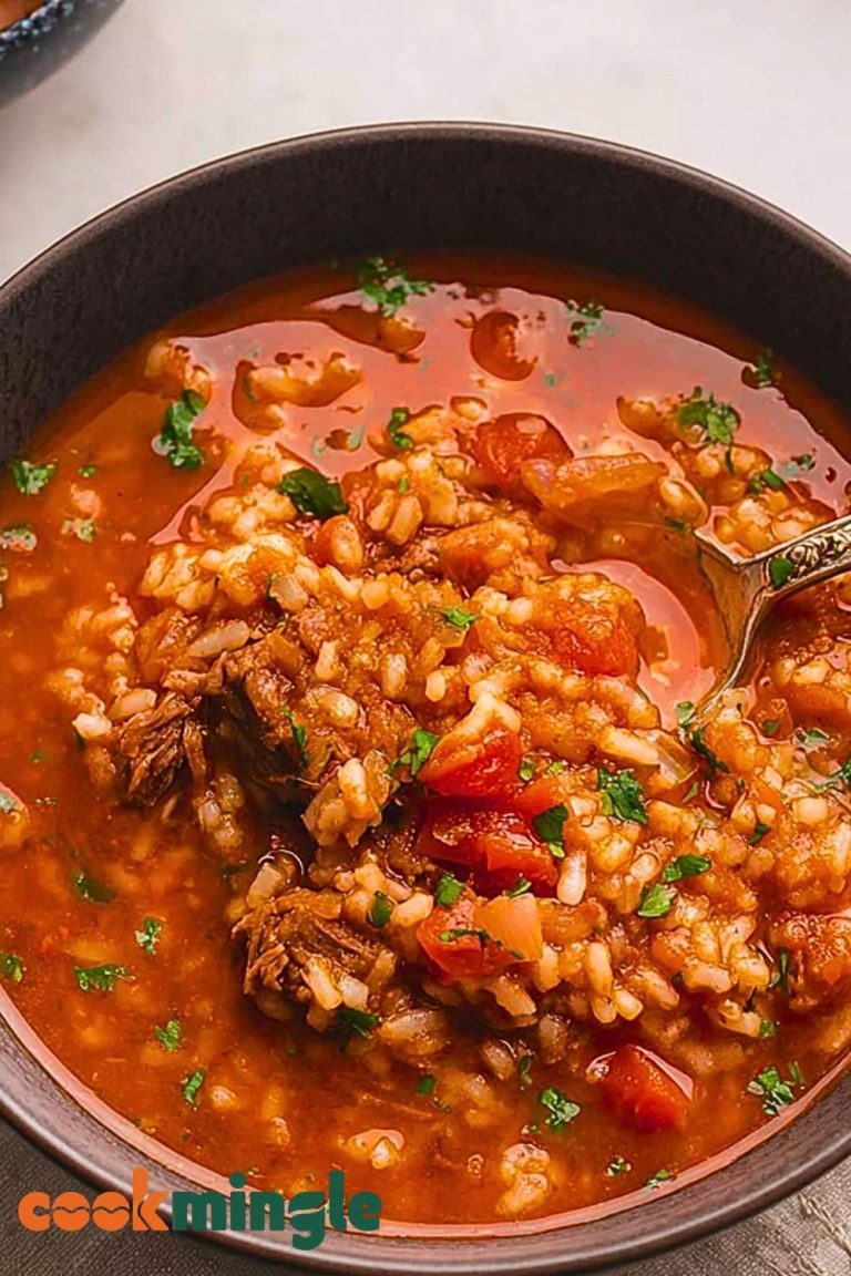 Hearty Tomato Rice Soup
