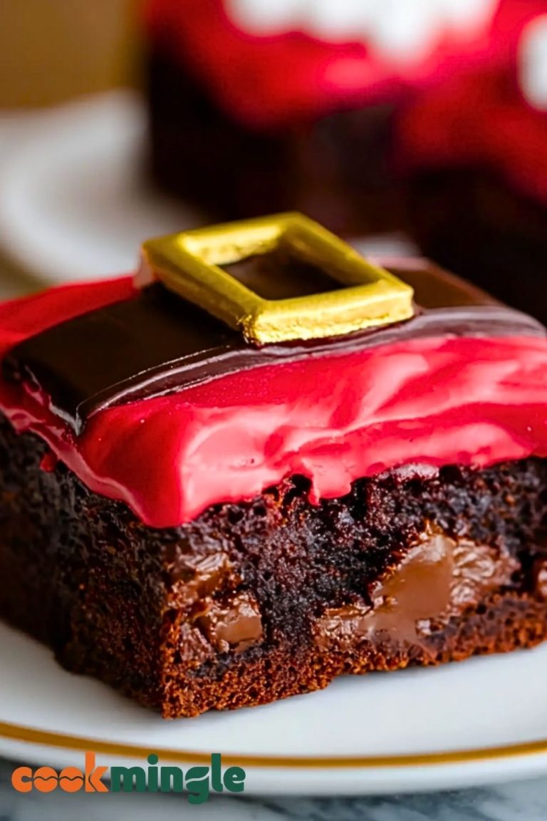Santa Belly Brownies