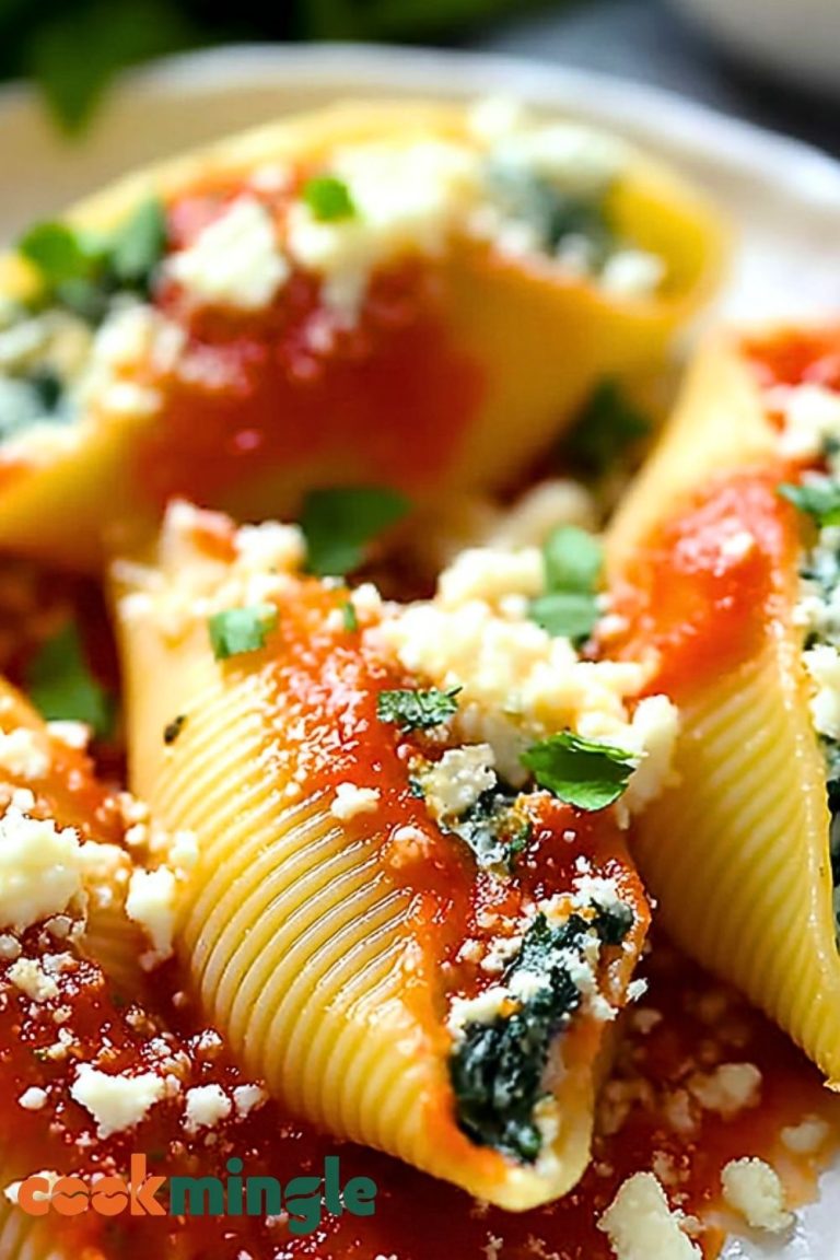 Spinach and Cheese Stuffed Shells