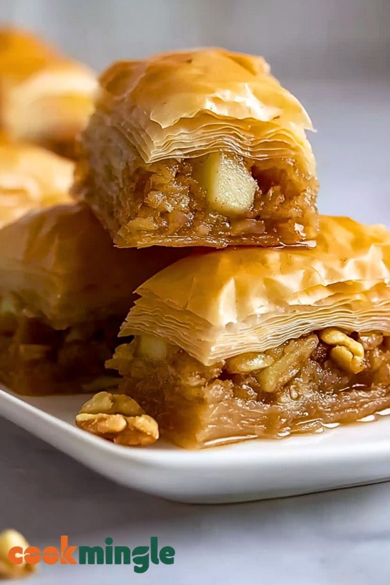 Apple Pie Baklava with Maple Syrup