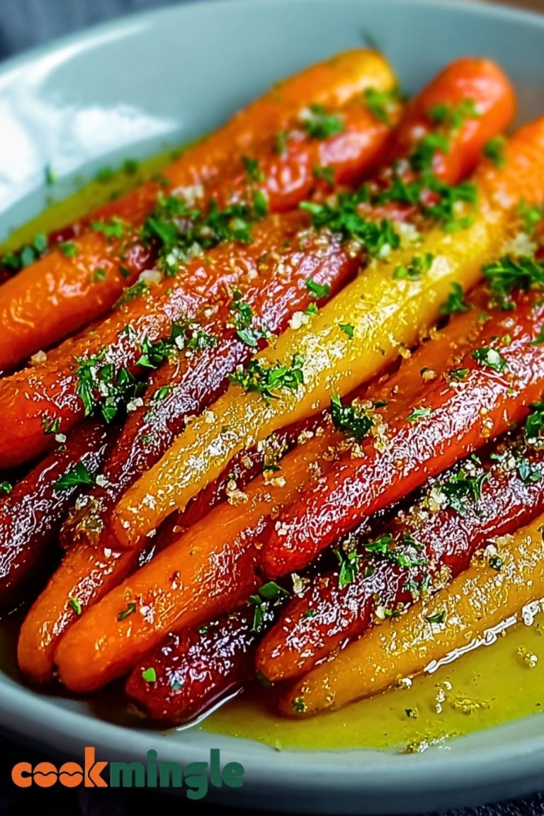 Honey Garlic Butter Roasted Carrots