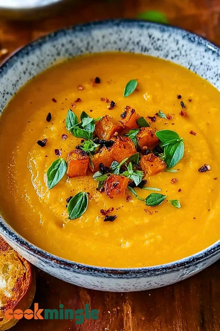Roasted Italian Sweet Potato Soup