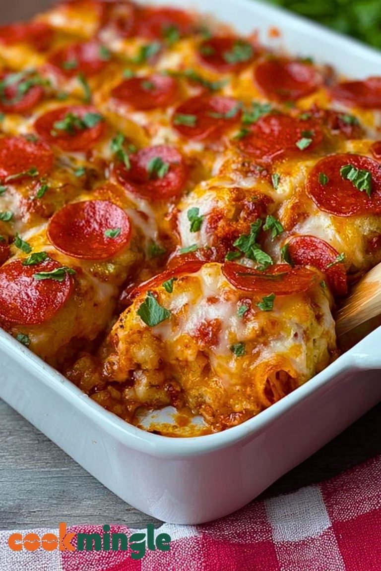 Bubble Up Biscuit Pizza Casserole
