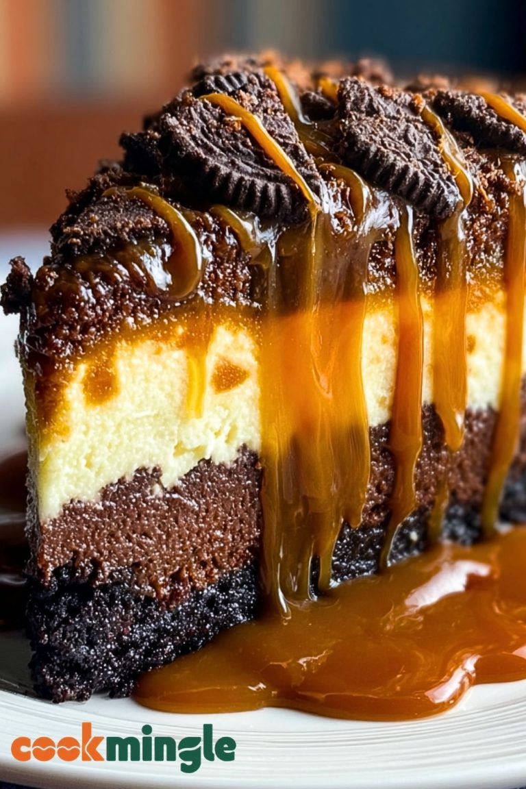 Caramel Brownie Cheesecake Bliss