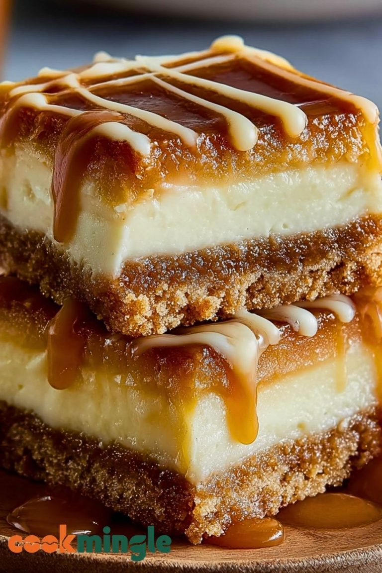 Creamy Caramel Cheesecake Bars