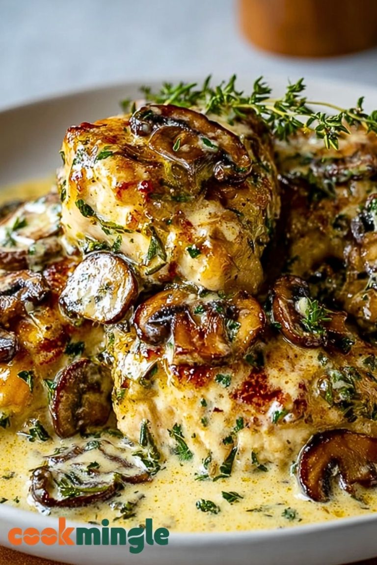 Creamy Mushroom Asiago Chicken
