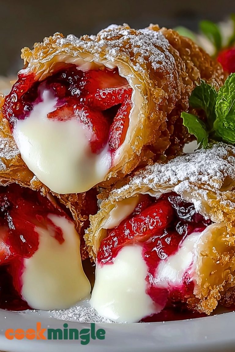 Deep Fried Strawberry Cheesecake Pies