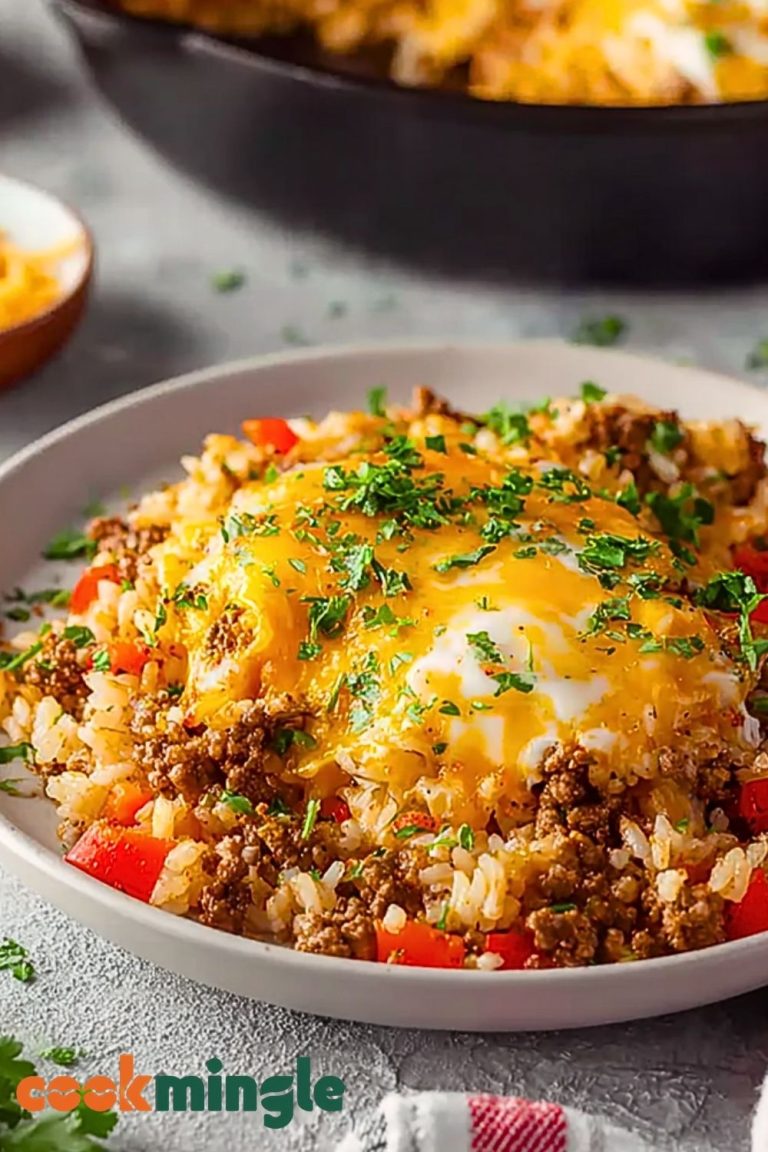 Delicious Ground Beef And Rice Skillet