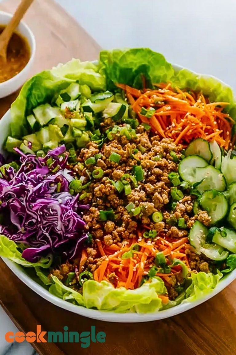 Healthy Ground Turkey Lettuce Wrap Bowls