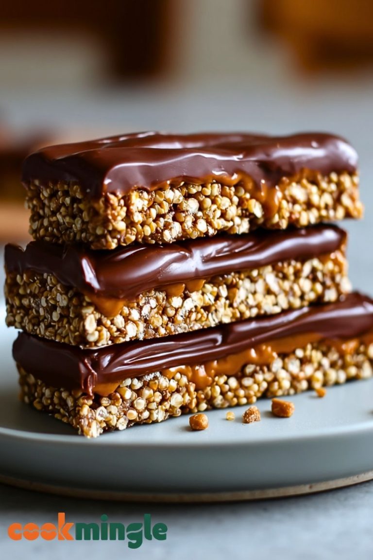 High Protein Chocolate Quinoa Crunch Bars
