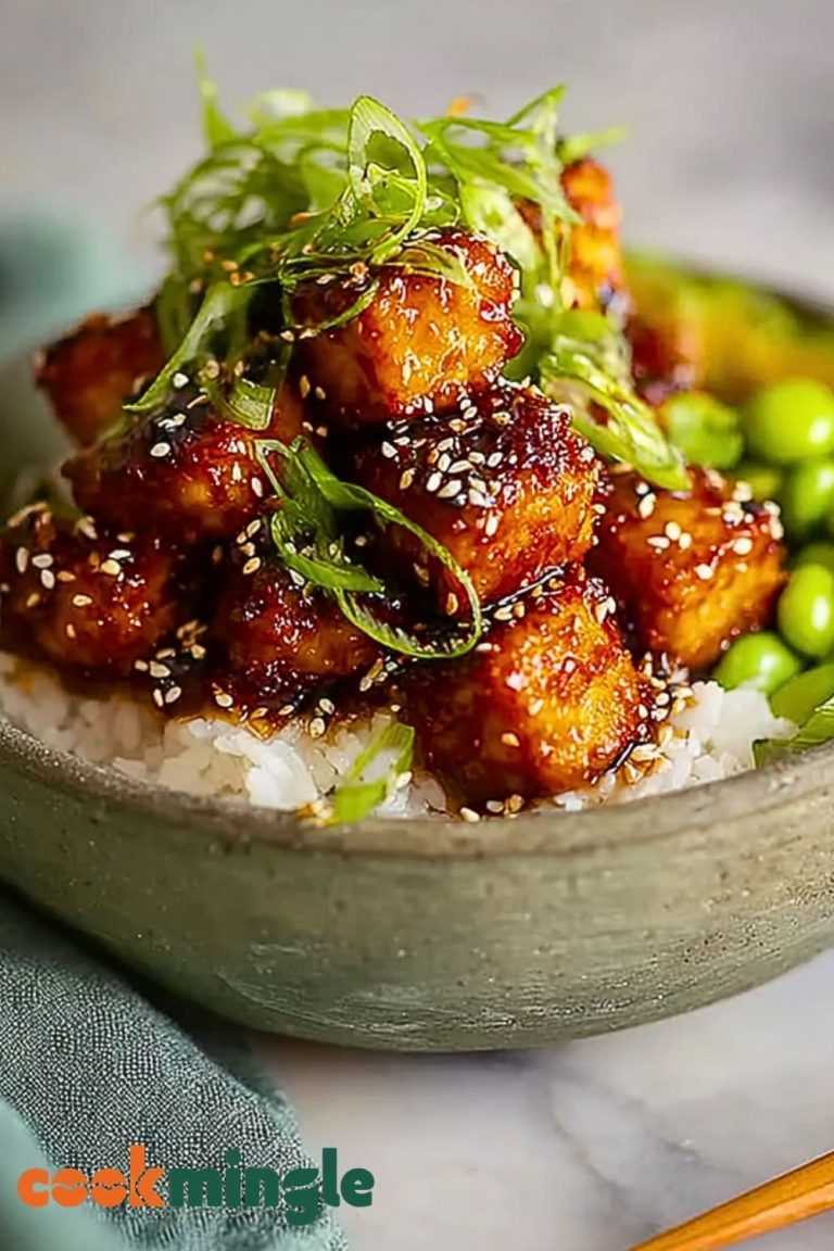 Mouthwatering Crispy Sticky Tofu
