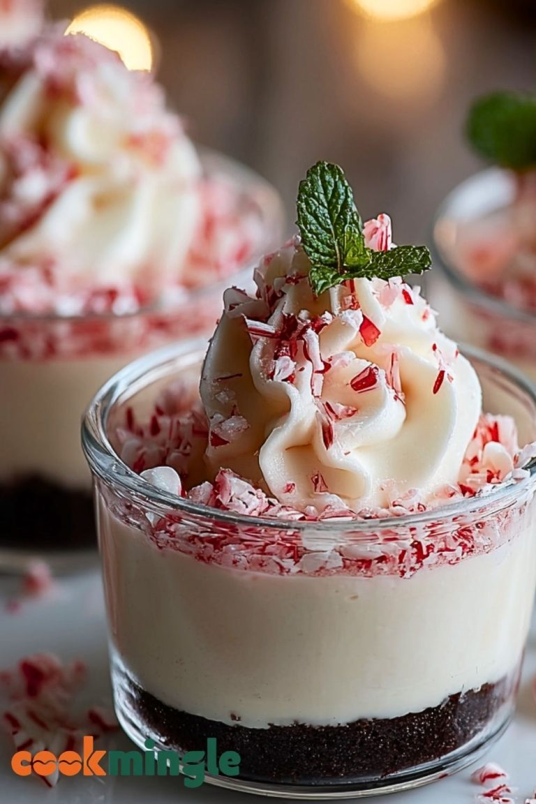 Peppermint Cheesecake Mousse Cups