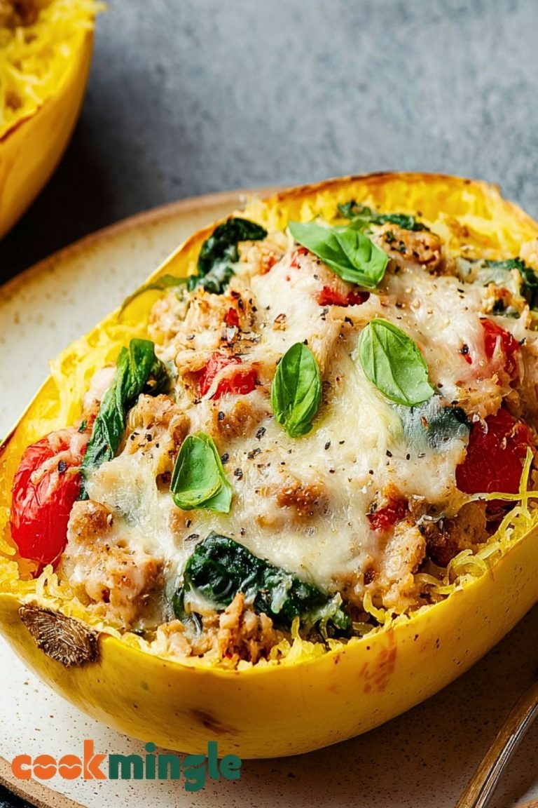 Savory Stuffed Spaghetti Squash