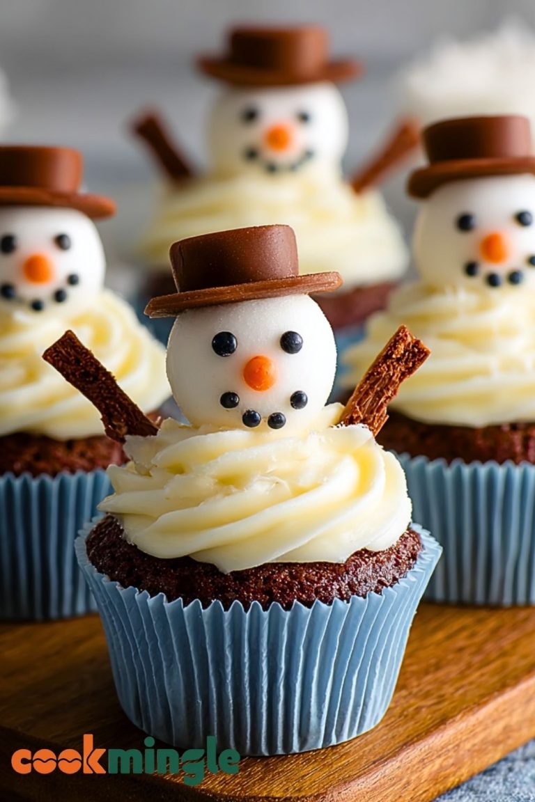 Snowman Cupcakes