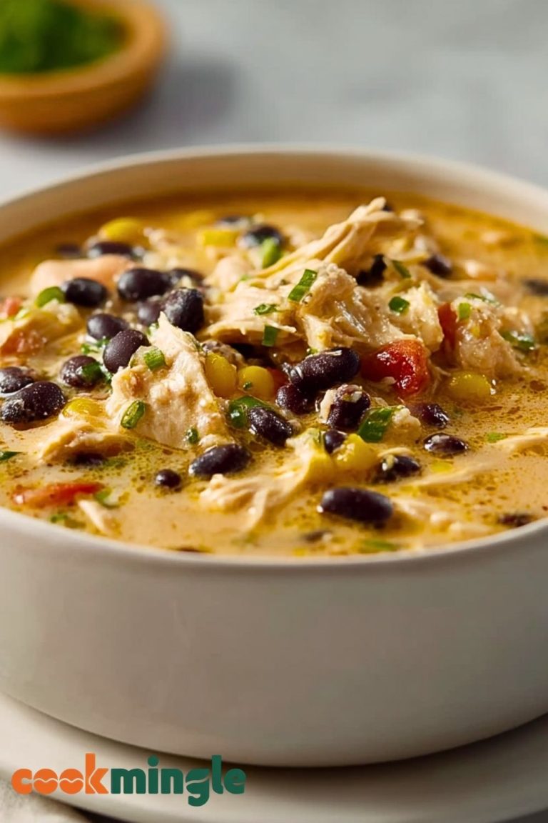 Thick White Chicken Chili With Black Beans