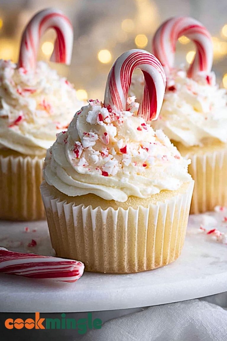 White Chocolate Peppermint Cupcakes