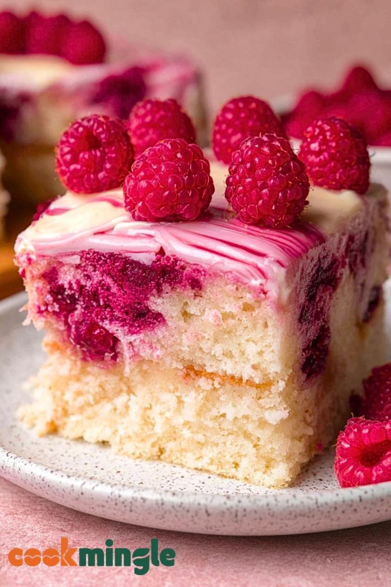White Chocolate Raspberry Cake