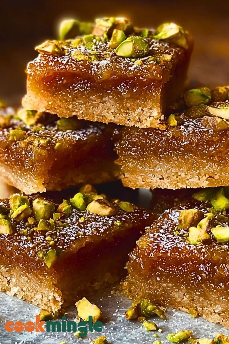 Brown Butter Honey Pistachio Bars