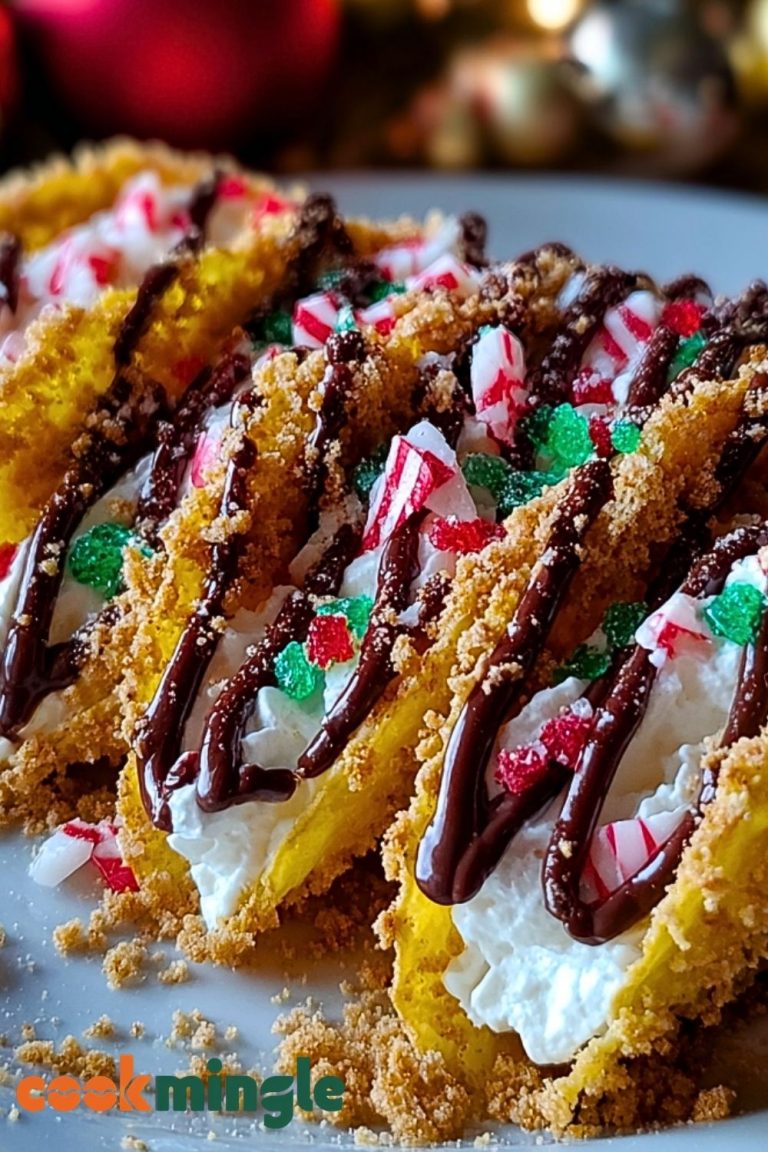Christmas Cheesecake Tacos