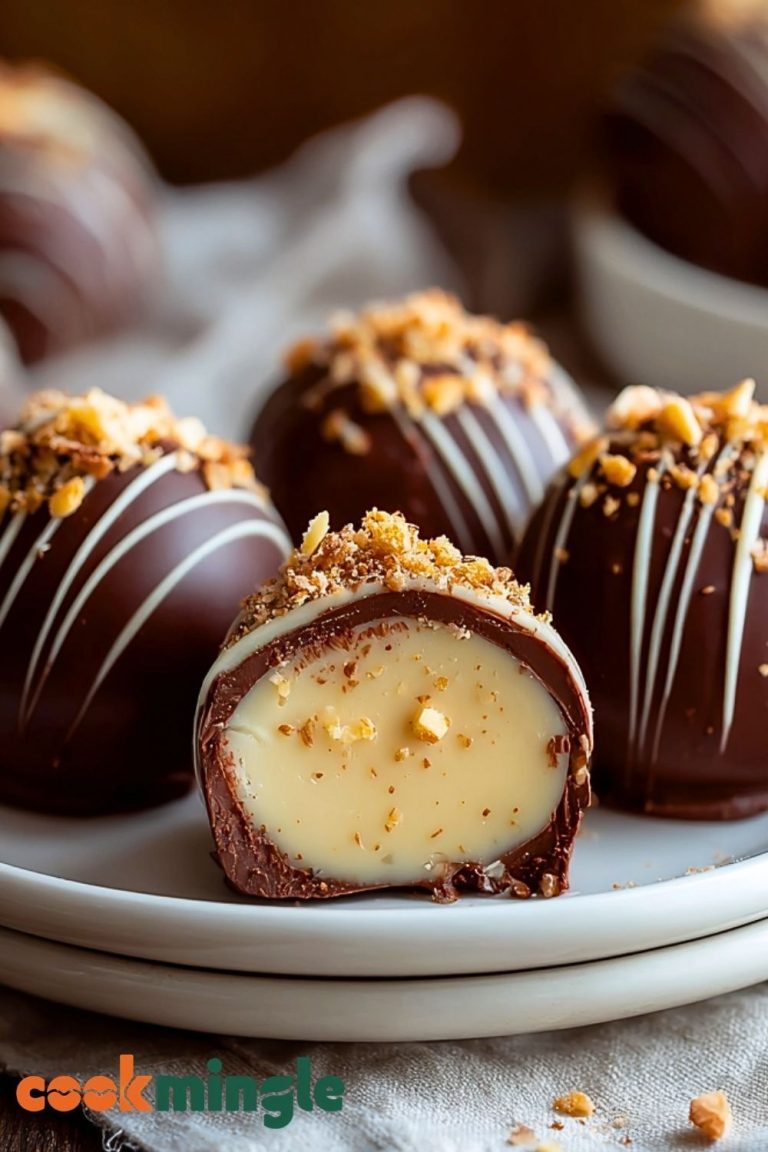 Dark Chocolate Eggnog Truffles