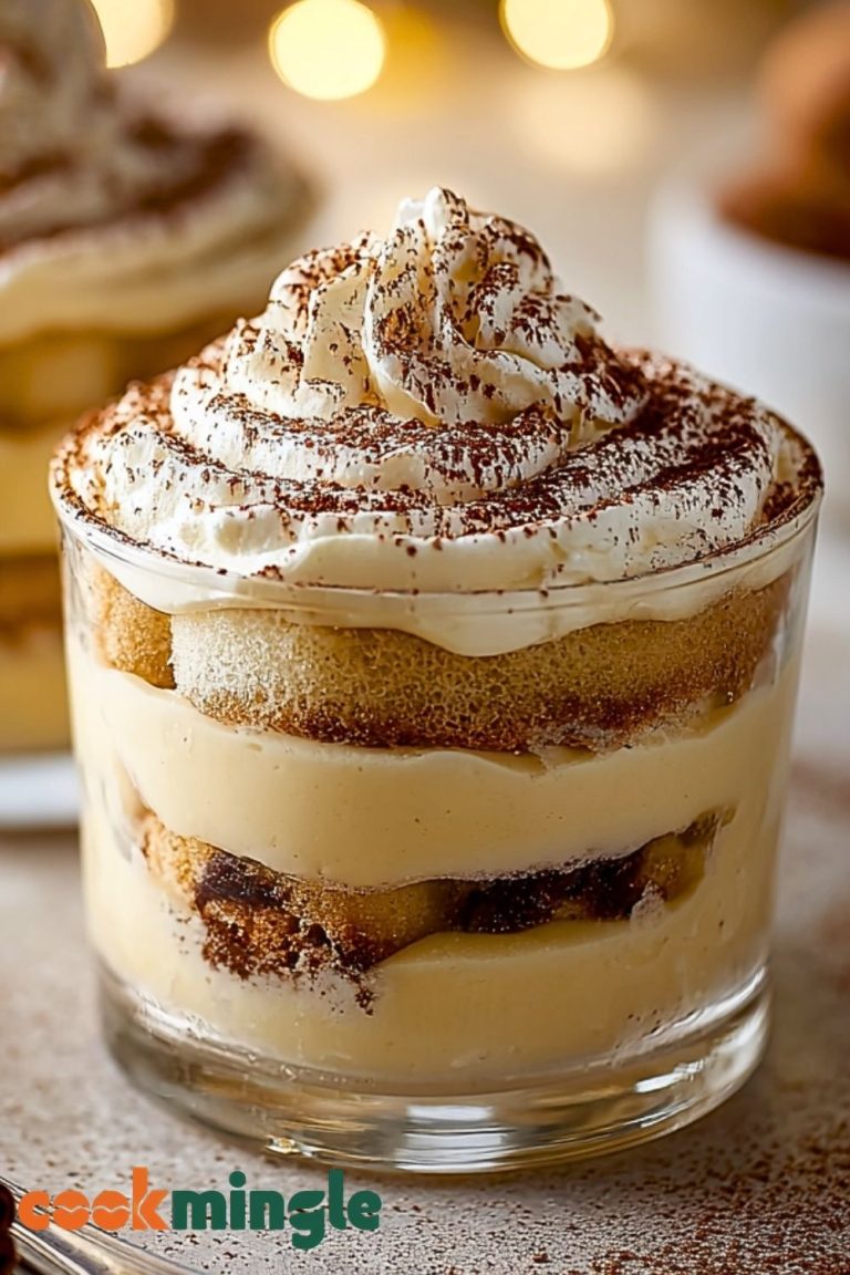 Eggnog Tiramisu Cups