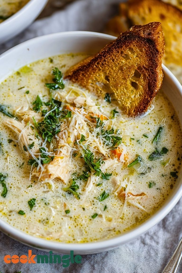 Garlic Parmesan Chicken Soup
