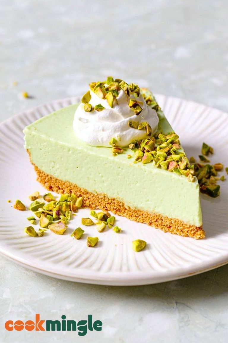 No-Bake Pistachio Cheesecake