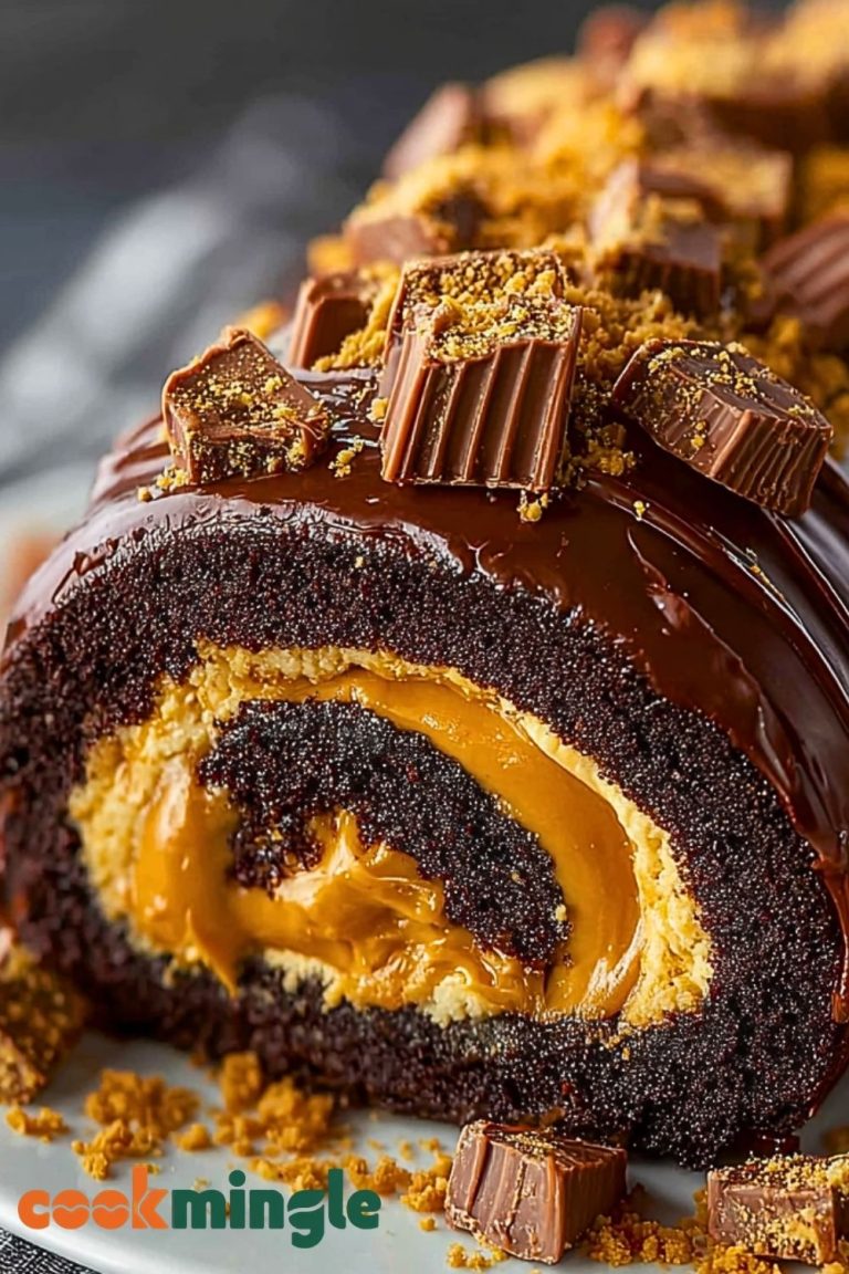Peanut Butter Cup Chocolate Roll