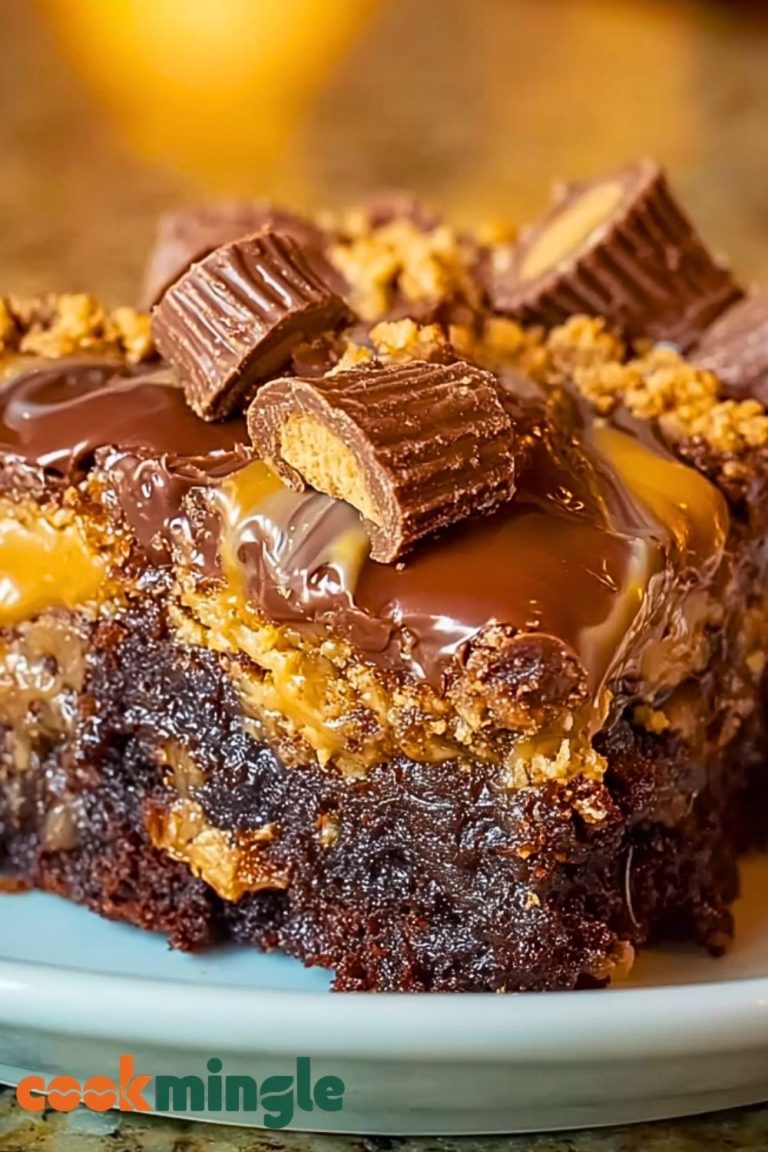 Peanut Butter Cup Dump Cake
