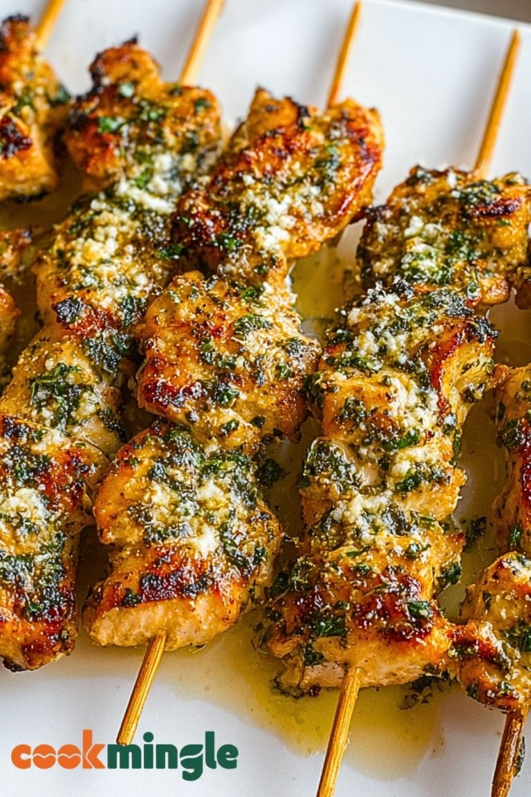 Ranch Garlic Parm Chicken Skewers