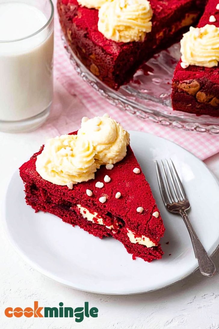 Red Velvet Cookie Cake - Cook Mingle