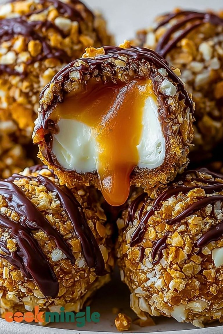 Salted Caramel Pretzel Cheesecake Balls