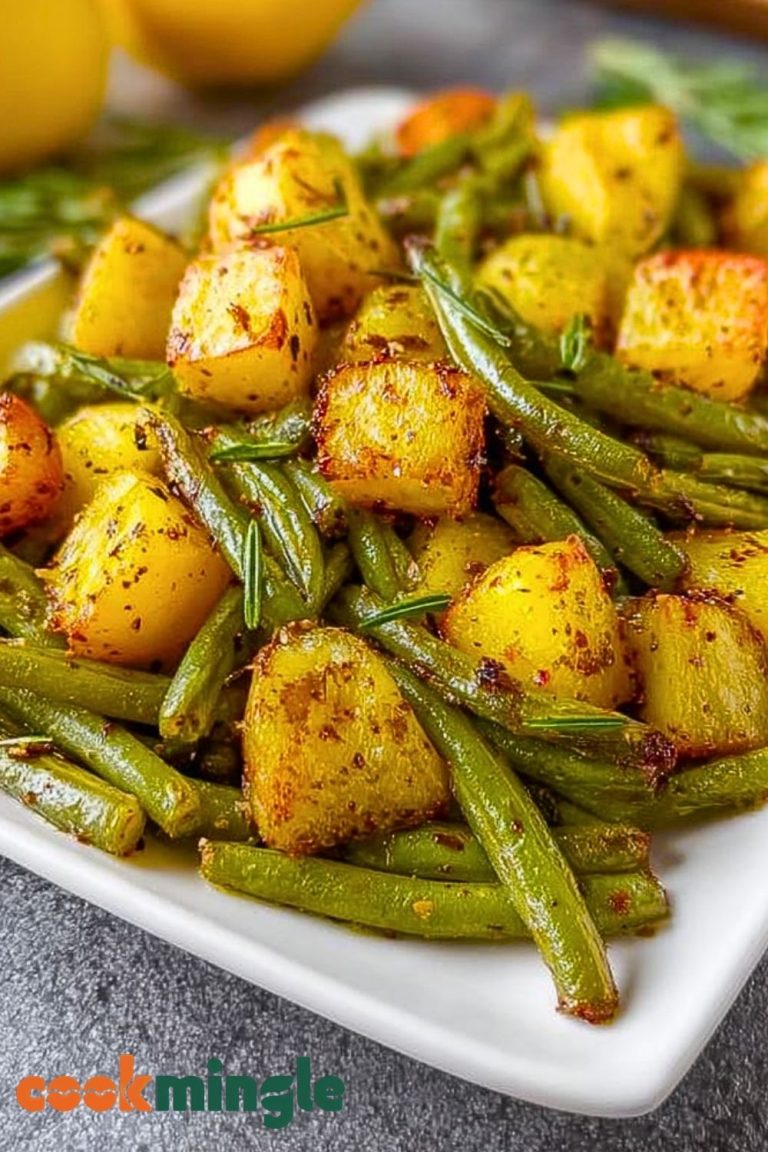 Sheet Pan Oven Roasted Green Beans and Potatoes